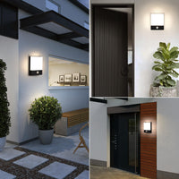 1 x RAW Customer Returns Lightsjoy 18W outdoor light with motion detector IP65 outdoor lamp wall outdoor wall light modern wall lamp waterproof outdoor lighting aluminum for outdoor area outdoor wall light hallway stairwell-neutral white - RRP €35.28