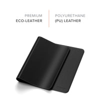 2 x RAW Customer Returns SATECHI Eco-Leather Deskmate 59 x 31 cm 23 x 12.2 - Desk Mat and Protector - Safe for Lacquered and Varnished Wood Surfaces Black  - RRP €83.8