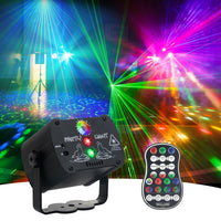 1 x RAW Customer Returns Jagdag disco ball, music-controlled disco light party light set 90 different patterns RGB strobe effect party light with remote control and USB for family party, birthday and wedding - RRP €27.99