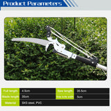 1 x RAW Customer Returns Telescopic branch shears with cable pull, telescopic shears tree shears 2 in 1, branch saw with telescopic handle, tree shears telescopic up to 4.5m, tree saw garden saw branch saw saw fruit tree saw - RRP €15.71