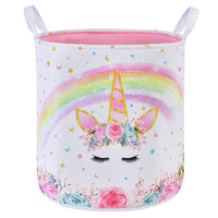 1 x RAW Customer Returns Unicorn Laundry Hamper - Foldable Storage Laundry Baskets Storage Basket Storage Container Kids Baby Gift Baskets Toys Clothes Shoes Bedroom Home Organizer Chests Crates - RRP €21.48