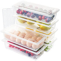 1 x RAW Customer Returns SOUJOY 6 Pack Produce Saver Containers, 1.5 L Food Storage Containers for Refrigerator with Lid, Meat, Fish Fresh and Dry - RRP €22.01