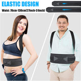 1 x RAW Customer Returns ZINUU Back Straightener Back Support Belt for Women - Posture Correction Back Belt for Men, Posture Corrector Back Brace for Relief from Back Pain Black  - RRP €25.22