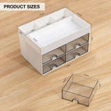 1 x RAW Customer Returns GoMaihe Desk Organizer with 4 Drawers Compartments - Office Organization System Multifunctional Pen Holder Desk - Office Organization Pen Organizer for Office Home School White  - RRP €14.98