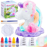 1 x RAW Customer Returns Kazzley Unicorn Craft Set for Children from 6 Years, 2-in-1 Crystal Growing Kit, DIY Colorful Crystal Unicorns Creating Experiments Crafts for Children from 6 7 8 9 10 Years, Gifts Toys for Girls - RRP €15.12