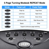 1 x RAW Customer Returns LEKATO Bluetooth Page Turning Pedal Silent Partition Page Turner Pedal for Tablet and Phone - RRP €58.55