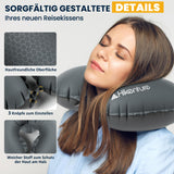 1 x RAW Customer Returns HIKENTURE Inflatable Airplane Neck Pillow - Inflatable Travel Pillow Airplane Neck Pillow Adults, Inflatable Travel Neck Pillow Airplane, Ultralight Travel Pillow Airplane Train Gray  - RRP €17.14