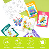 1 x RAW Customer Returns THE TWIDDLERS - 24 mini coloring books for children - dinosaurs, farm sea animals - party favors, guest gifts for children s birthdays weddings - RRP €14.99