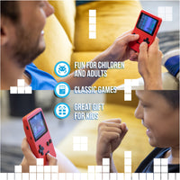 1 x RAW Customer Returns Silvergear Mini Handheld Game Console Portable, Analogue, Retro Console with 240 Classic Video Games Arcade Console for Children and Adults Red - RRP €23.93