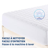 1 x RAW Customer Returns Mello MicroMat - Mattress Protector 140x190, Waterproof, Fleeced and Silent, Premium Quality Mattress Pad, Mattress Topper 140x190, Breathable Mattress Protector, Thick Quilting 200g m2 , Easy Wash - RRP €52.96