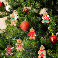 1 x RAW Customer Returns Gingerbread Man Ornaments for Christmas Tree - Assorted Plastic Gingerbread Figures Ornaments for Christmas Tree Hanging Decorations 3 Tall 12 Pack - RRP €11.34