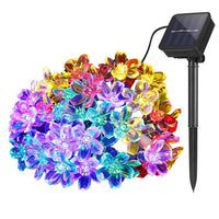 1 x RAW Customer Returns DIWUJI Solar String Lights Outdoor, Solar String Lights Garden 7M 50 LED Waterproof Flower Fairy Lights Festival Light for Party Wedding Patio Christmas Decoration Multicolor  - RRP €11.09