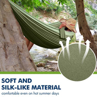 1 x RAW Customer Returns Hammock Outdoor Camping Hammocks 2 Persons 300 x 200 cm Ultralight Portable Travel Hammock up to 300 kg Load Capacity Parachute Nylon Garden Beach Double Hammock Breathable Hammock - RRP €29.99