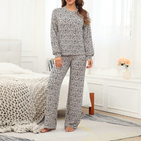 1 x Brand New ANGGREK Women s Long Pajamas Women s Pijamas Woman Set Pajamas for Women Pajamas Two-Piece Soft Leisure Suit Women s Cuddly Women s Pajamas Long with Pocket Pattern 2 L - RRP €39.45