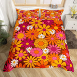 1 x RAW Customer Returns Homemissing 60S 70S Groovy Bedding 200x200cm Retro Hippie Flower Duvet Cover Vintage Boho Plant Floral Duvet Cover Botanical Blossom Colorful Duvet Cover - RRP €46.16