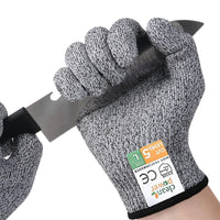 1 x RAW Customer Returns APTTOOL Cut Protection Gloves, HPPE Cut Resistant Gloves, Cut Protection Gloves, for Butcher Kitchen Oyster Shucking, Meat Cutting, Wood Carving and Garden XL  - RRP €11.04