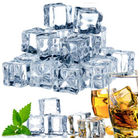 1 x RAW Customer Returns GZCLEU 70 Pieces Artificial Acrylic Ice Cubes, Plastic Transparent Permanent Ice Cubes Reusable for Photography Props or Decoration 20mm 25mm  - RRP €16.99