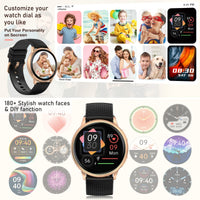 1 x RAW Customer Returns Nemheng Smartwatch with telephone function, 1.32 inch touchscreen wristwatch IP67 waterproof fitness tracker with sleep monitor, heart rate monitor, blood pressure, music control, pedometer, sports watch - RRP €54.88