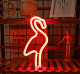 1 x RAW Customer Returns Generic Neon Lights, Neon Sign, Luminous Signs, Personalized Led Lights, Flamingo Led Figures, USB Neon for Wall Hanging, Neon Signs, Led Room Lights - RRP €25.99