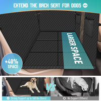 1 x RAW Customer Returns Reiseresa dog blanket car back seat, car dog blanket back seat with sturdy hardwood board and seat belts, waterproof dog car back seat for all cars, SUVs, black - RRP €89.99