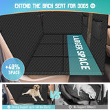 1 x RAW Customer Returns Reiseresa dog blanket car back seat, car dog blanket back seat with sturdy hardwood board and seat belts, waterproof dog car back seat for all cars, SUVs, black - RRP €89.99