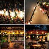 1 x RAW Customer Returns Outdoor fairy lights, 19M LED fairy lights with bulbs, waterproof indoor and outdoor lighting, warm white, for Christmas, wedding, garden, patio 20 bulbs  - RRP €34.99