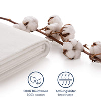 2 x RAW Customer Returns Blumtal Premium Molton mattress protector 140x200cm made of 100 cotton - Oeko-Tex certified mattress topper - breathable mattress protector - mattress pad - RRP €47.96