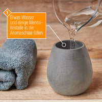 1 x RAW Customer Returns Amazy sauna egg made of natural soapstone Aroma bowl, scent bowl and infusion stone for menthol crystals and infusions during the sauna session - exuding scent, natural, heat-resistant - RRP €18.14