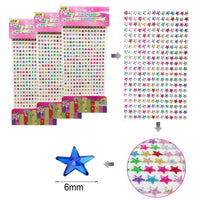 24 x Brand New Woohome 12 Sheets Self-Adhesive Rhinestone Rhinestones, Multicolored, Assorted Size, Crystal Gemstone Stickers for Manual DIY - RRP €720.0