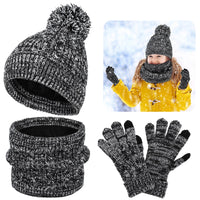 14 x Brand New SalLady Knitted Hat Scarf Gloves Set, Winter Hat, Scarf Gloves for Little Ones, Winter Warm Set for Children Ages 5 to 12 - RRP €225.82