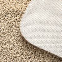 1 x RAW Customer Returns MIULEE Carpet Bath Mat Bathroom Carpet Bed Rug Non-Slip Bath Rug Bath Mat Absorbent Shower Rug Washable Doormat for Living Room Bedroom Bathroom 70x120 cm Beige - RRP €40.49