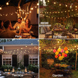 1 x RAW Customer Returns LED fairy lights outdoor - 15M fairy lights light bulbs with 27 bulbs LED weatherproof G40 warm white power operated for garden, balcony, terrace, weddings, parties, yard, grill - dimmer not included - RRP €32.26