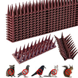 1 x RAW Customer Returns 12 plastic bird deterrents, 5.16M pigeon deterrent spikes, 3 rows of bird deterrents, pigeon deterrents, cat spikes, pigeon spikes, pigeon protection, bird protection spikes,  fences, walls, windowsills - RRP €17.68