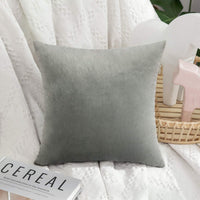 1 x Brand New MIULEE Cushion Covers Sofa Bedroom Furnishing Pillow Covers Home Decor Modern Pillowcases Elegant Soft Durable Velvet with Invisible Zipper 2 Pieces 30X30 CM Gray - RRP €12.99