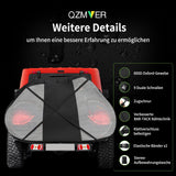 1 x RAW Customer Returns QZMVER Waterproof outdoor bicycle storage, bicycle cover for transporting 1-2 bicycles, tear-resistant bicycle cover for rear carrier, heavy duty PU coating bicycle and e-bike transport protection - RRP €65.99