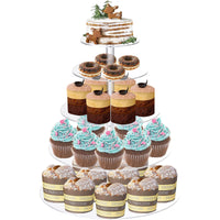 1 x RAW Customer Returns Lighterday 5 Tier Acrylic Cake Stand Cupcake Stand Cake Stand Donut Cupcake Muffins Macarons Stand for Wedding Party Birthday - RRP €29.99