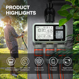 1 x RAW Customer Returns Kazeila Water Timer Irrigation Computer 3 Connections, 3 Separate Programs, Irrigation Clock Digital Programmable Timer Irrigation Automatic Irrigation IPX5 Waterproof - RRP €47.22