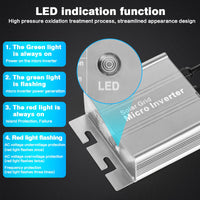 1 x RAW Customer Returns Jadeshay 120W Micro Inverter Grid Tie Inverter DC10.8-30V MPPT Micro Inverter Solar Inverter Sine Wave for Solar Panel, with AC Output Cable - RRP €56.4