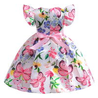 1 x Brand New SEAUR Girls Toddler Princess Dress Formal Dress Floral Dress Colorful Bridesmaid Flower Girl Dresses Casual Dress - RRP €27.6