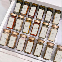 2 x RAW Customer Returns 26 spice labels - modern classy - German-language labels - 32x57mm - gold and beige - waterproof, wipeable self-adhesive - stickers for spice jars, cans and shelves - RRP €26.02