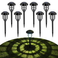 1 x RAW Customer Returns GIGALUMI Solar Lights Garden Solar Lamp for Outdoors, 8 Pack Garden Lights, Waterproof LED Decorative Path Lights for Lawn, Terrace, Patio, Path White  - RRP €31.99