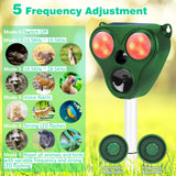 1 x RAW Customer Returns Ultrasonic solar animal repeller, new cat deterrent, ultrasonic defense with solar operation and flash against cats, dogs, martens, animal repellent, cat deterrent, dog deterrent, marten deterrent - RRP €26.14