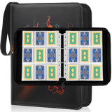 5 x Brand New Piunemky Trading Card Album, Card Collector s Album 9 Pockets for 900 Cards with 50 Removable Pages, Trading Card Albums with Zipper, Trading Card Folder, Card Collector s Folder -Fire Dragon - RRP €102.0