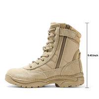 1 x RAW Customer Returns NORTIV 8 Men s Military Combat Boots Security Tactical Boot Zipper Boots Combat Boots Combat Boots Shoes Sand TROOPER Size 47EU 13US - RRP €61.24