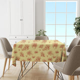 1 x Brand New STARUBY Dirt-repellent PVC table linen, 140 x 160 cm, waterproof wipeable tablecloth, waterproof plastic tablecloth for the kitchen, water-repellent, floral pattern in red - RRP €20.4