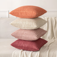 1 x Brand New MIULEE Rose Cushion Covers for Living Room Sofa and Bedroom Soft Corduroy Square Cushion Cover Boho Decor 45x45 cm 2 Pieces - RRP €19.2