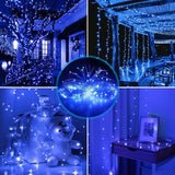 1 x RAW Customer Returns LED fairy lights 100M 1000 LED, copper wire blue Halloween Christmas lighting waterproof with 8 modes outdoor decoration for rooms, indoors, Christmas, trees, garden, party, wedding, holiday decoration - RRP €42.99