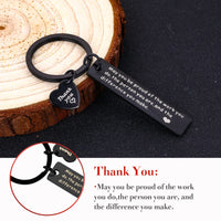 1 x Brand New Thinp Pack of 20 Thank You Gift Thank You Key Ring Thank You Key Ring Metal Keychain Engraving Key Ring Rectangular Stainless Steel Key Ring Mother s Day Key Ring Teacher - RRP €27.6