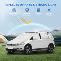 1 x RAW Customer Returns ZATOOTO Car Sun Shade Replacement for VW Touran 2016-2024, Privacy Screen Window Darkening, Sun Protection Side Window Windscreen Rear Window, UV Protection - RRP €70.58