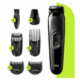 1 x RAW Customer Returns Braun 6-in-1 Beard Trimmer, with Hair and Nose Trimmer, for Beard, Face and Hair Clipper with Lifetime Sharp Blades, 5 Attachments, Gifts for Men, MGK3235, Black Razor - RRP €37.31